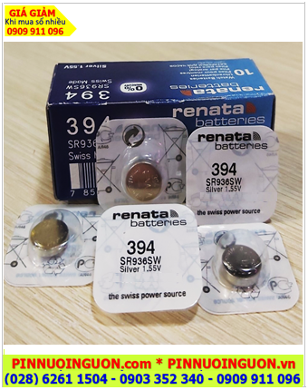 Renata 394 _Pin SR936SW, Pin đồng hồ 1.55v Silver Oxide Renata 394 _Pin SR936SW